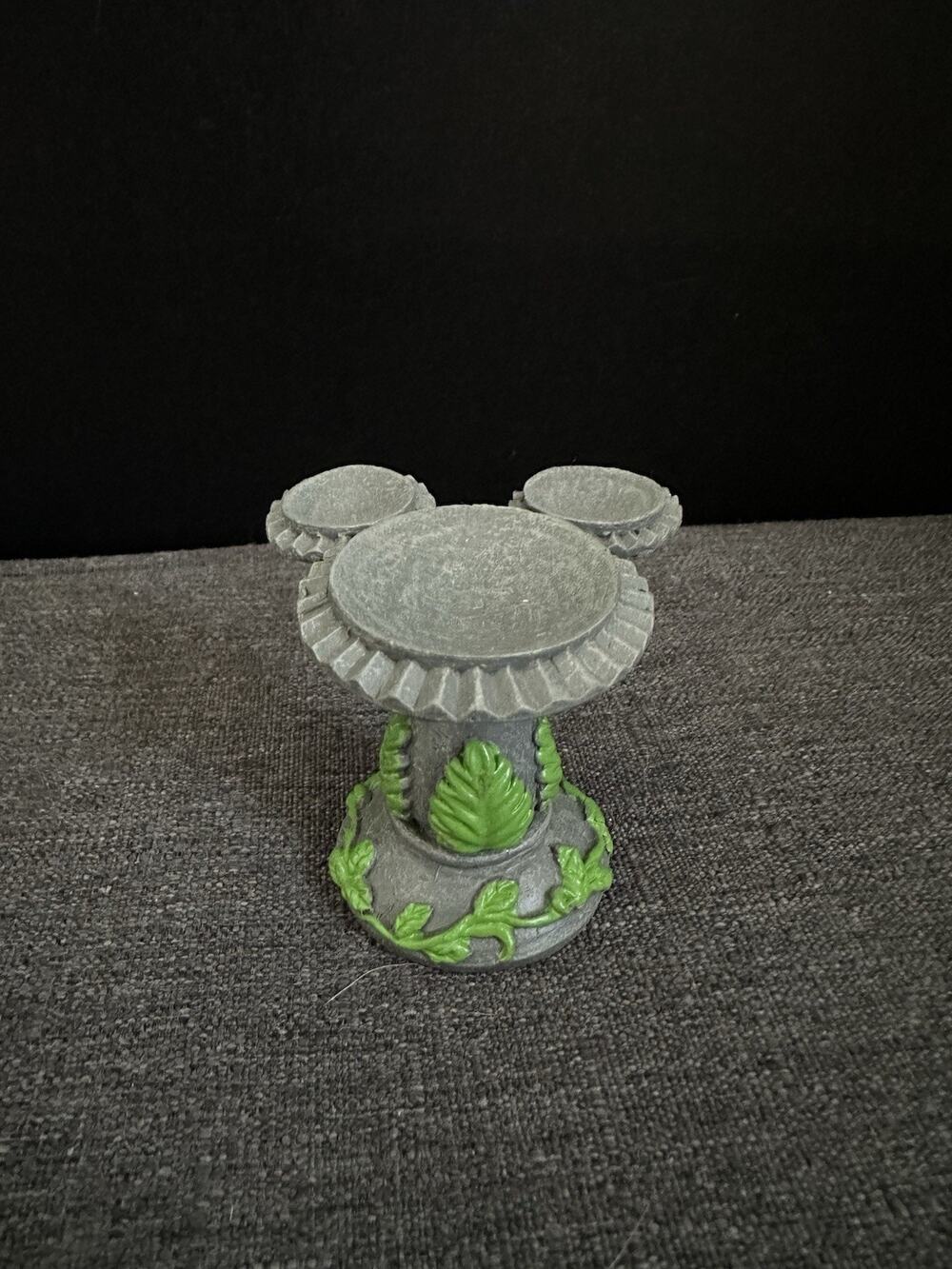 Disney Mickey Mouse Fairy Garden Miniature Stone Look Table Green Vines